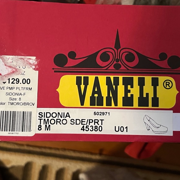 Van Eli Sidonia Platform Pump in TMoro Suede size 8M - Picture 2 of 4